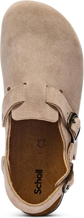 Scholl Dames Slippers Fae Backstrap Dark Beige - Foto 8