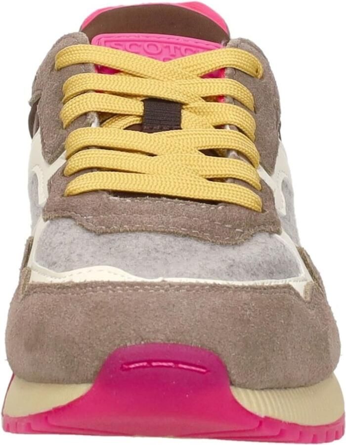 Scotch & Soda Scotch&Soda dames sneaker Vivi suède en vilt taupe - Foto 8