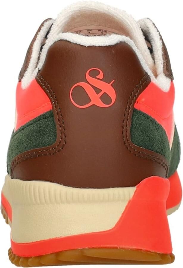 Scotch & Soda Scotch&Soda dames sneakers Vivi suède groen met bruine leopardprint - Foto 5