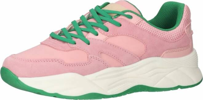Scotch & Soda Celestia Sneakers Dames Wit Roze Groen - Foto 3