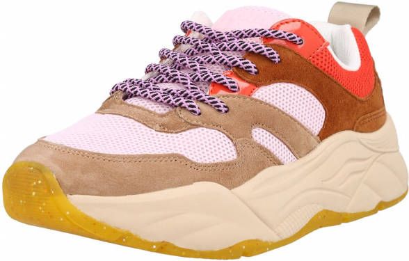 Scotch & Soda Celest suède sneakers bruin multi - Foto 3
