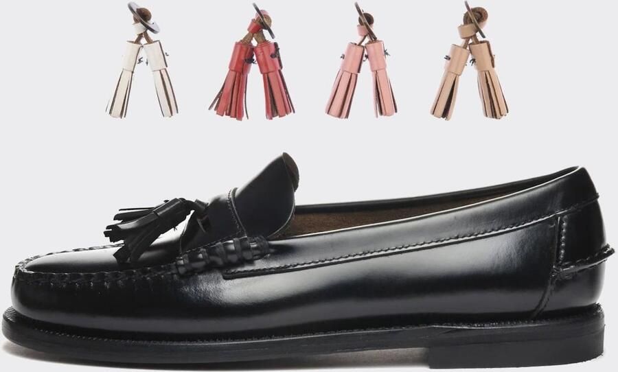 SEBAGO Mocassins '77113UW CLASSIC DAN MULTI TASSEL WOMAN Black Multicolor' zwart - Foto 3
