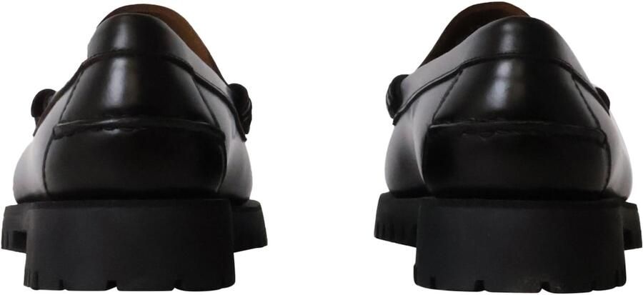 Sebago Zwarte leren platte schoenen voor het winterseizoen Black Dames - Foto 3