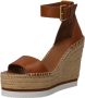 See By Chloé SEE BY CHLOE Glyn High Sandalen Met Sleehak Dames Cognac - Thumbnail 2