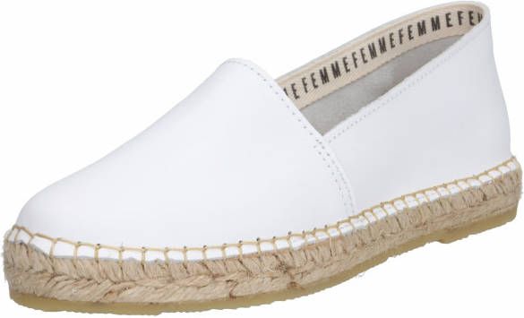 Selected Leren Espadrilles Dames White - Schoenen.nl