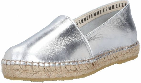Selected Zilverkleurige Espadrilles Dames Zilver - Schoenen.nl