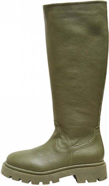 Selected Lang Laarzen Dames Green