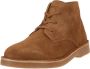 Selected Homme Suède veterschoenen met amandelvormige neus Brown Heren - Thumbnail 2
