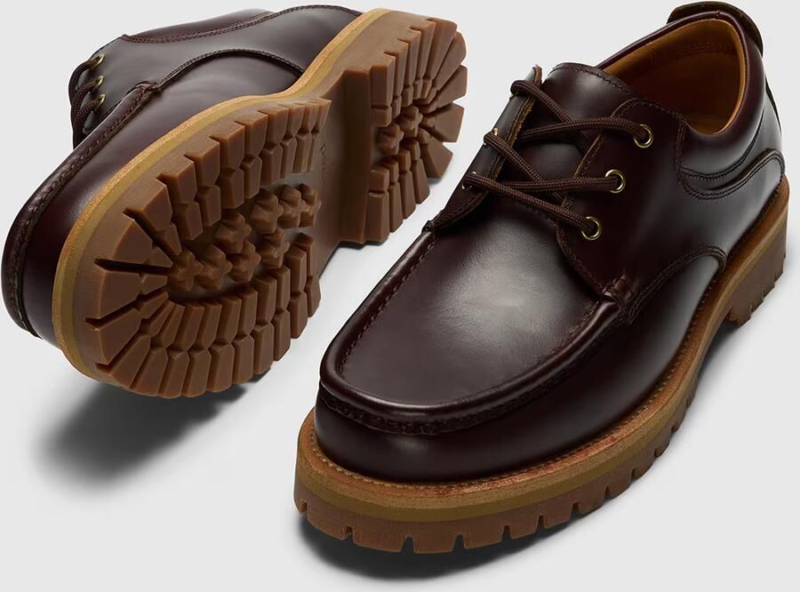 Selected Homme Veterschoenen van echt leer Model 'HOLGER' - Foto 4
