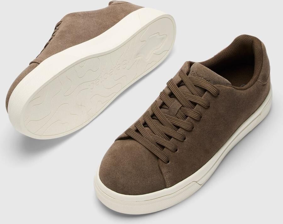 SELECTED Sneakers laag bruin - Foto 3