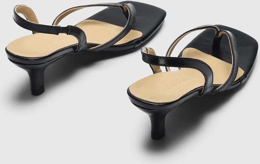 SELECTED Teenslipper 'SLFELLA' zwart - Foto 4