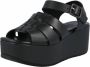 Shabbies Amsterdam Shabbies 170020215~~~~~~~~~~~~~~~~~~~~~ Sandalen met hak Zwart - Thumbnail 5