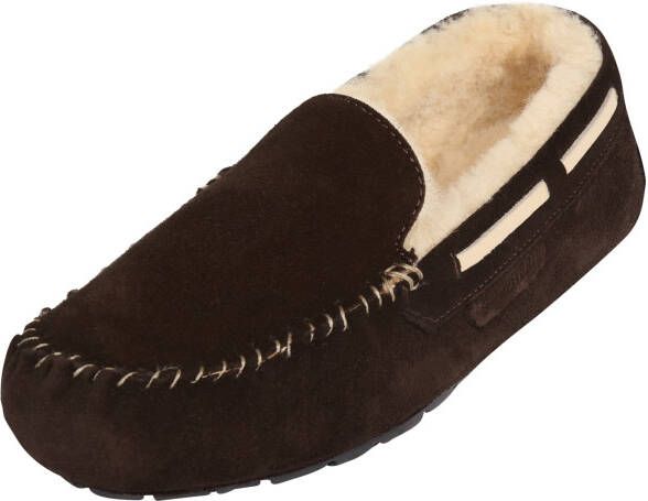 SHEPHERD Huisschoen 'Steffo' donkerbruin