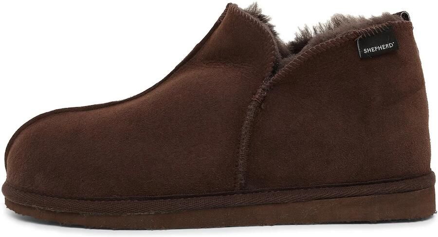 SHEPHERD Huisschoen 'ANTON' chocoladebruin - Foto 6