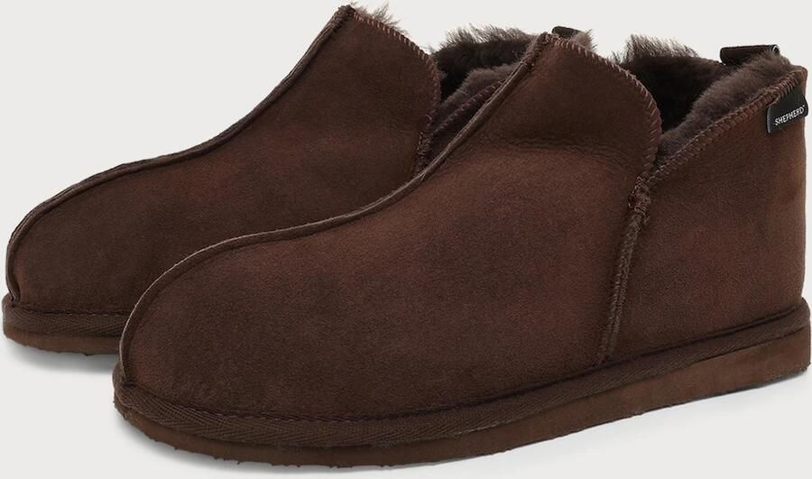 SHEPHERD Huisschoen 'ANTON' chocoladebruin - Foto 8
