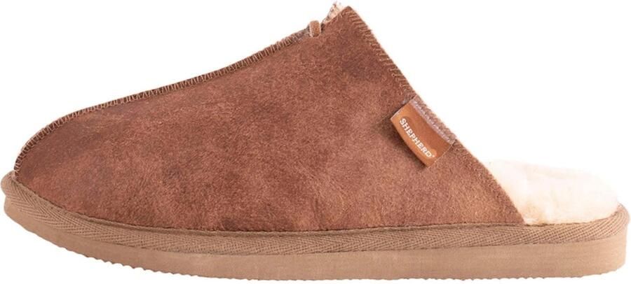 SHEPHERD OF SWEDEN Shepherd HUGO 1201052 Dames pantoffels Heren pantoffels Cognac - Foto 11