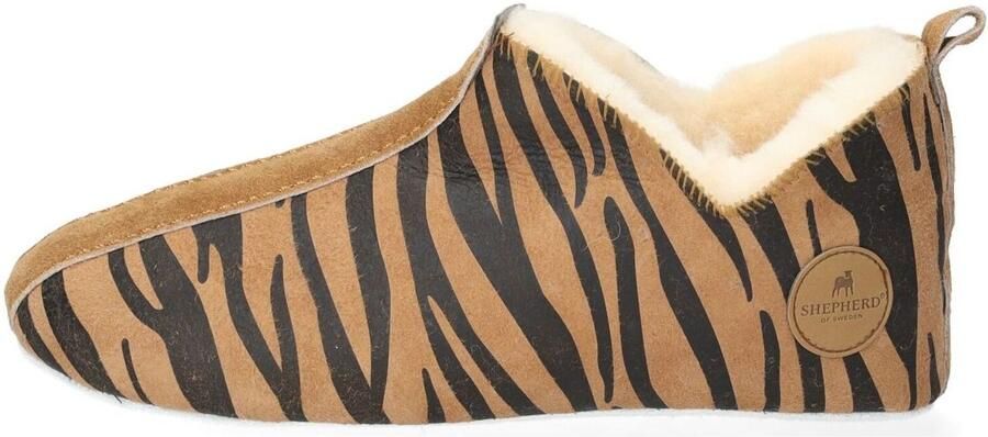 SHEPHERD OF SWEDEN Shepherd LINA~6202449~~~~~~~~~~~~~~~~~~ Dames pantoffels Bruin - Foto 2