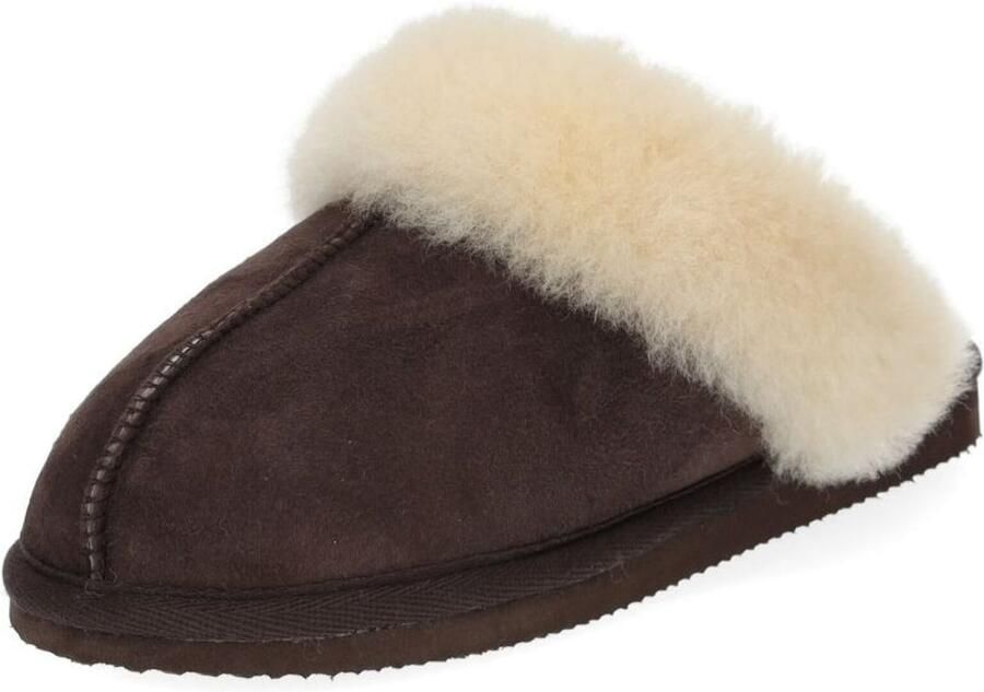SHEPHERD OF SWEDEN Shepherd 468 Jessica Dames pantoffels 137-Moro-Kastanje - Foto 3
