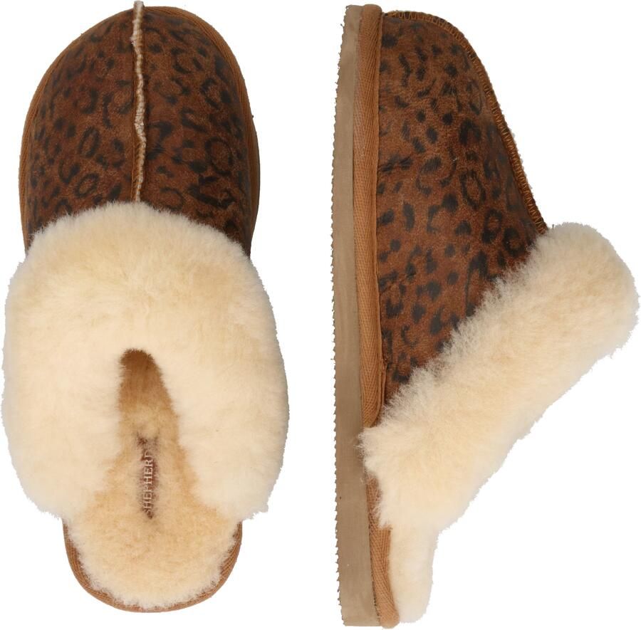 SHEPHERD OF SWEDEN Jessica slippers Dames Sloffen Bruin Leopard - Foto 13