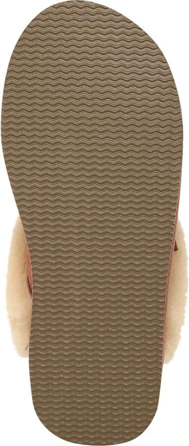 Shepherd Comfortabele Nubuck Leren Pantoffels met Echte Lamsvacht Voering Brown Dames - Foto 7