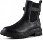 Shoe the Bear Franka leren chelsea laars Zwart Black Dames - Thumbnail 2