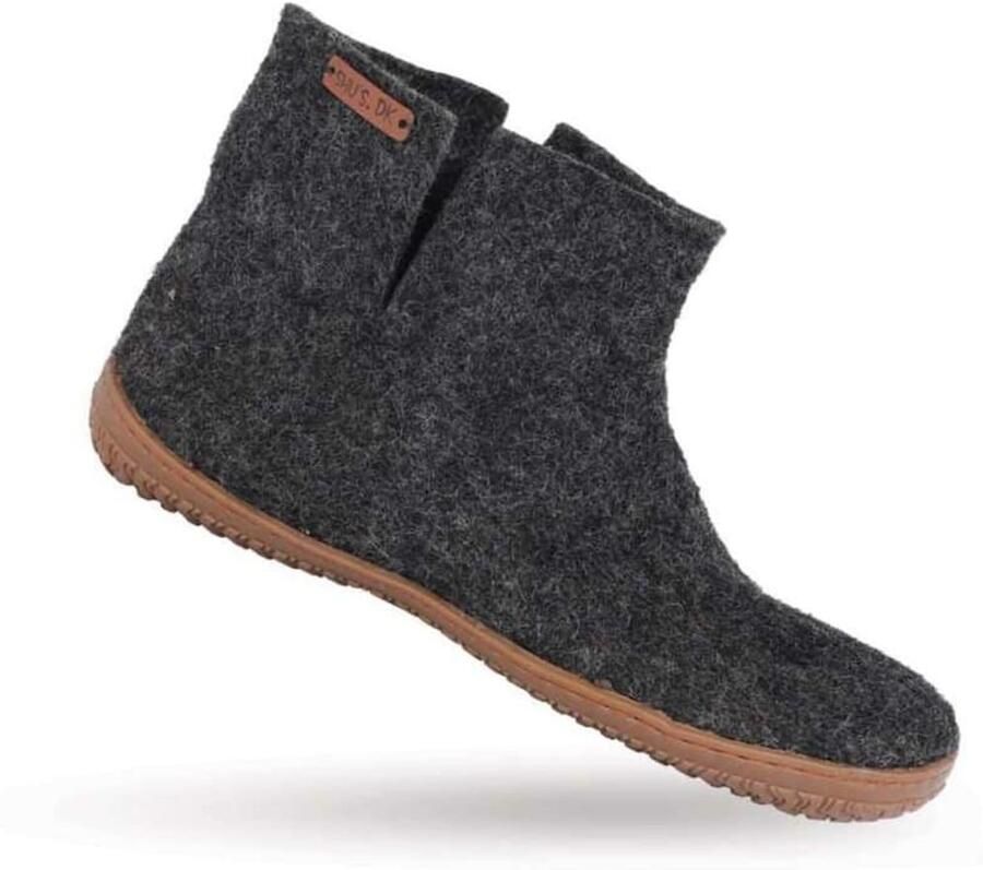 SHUS walk with nature Laarzen 'Uldstøvle (100% ren uld) Model koks m Gummisål Dansk Design fra SHUS' donkergrijs - Foto 3