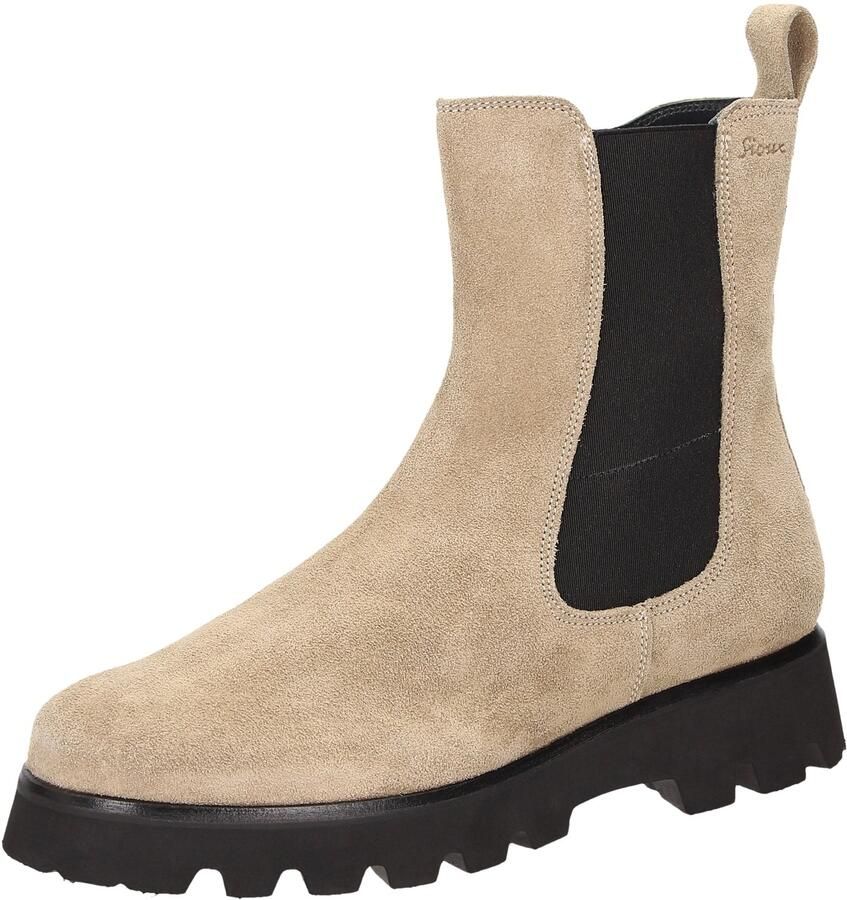 SIOUX Chelsea boots ' Meredira-750-H ' beige zwart
