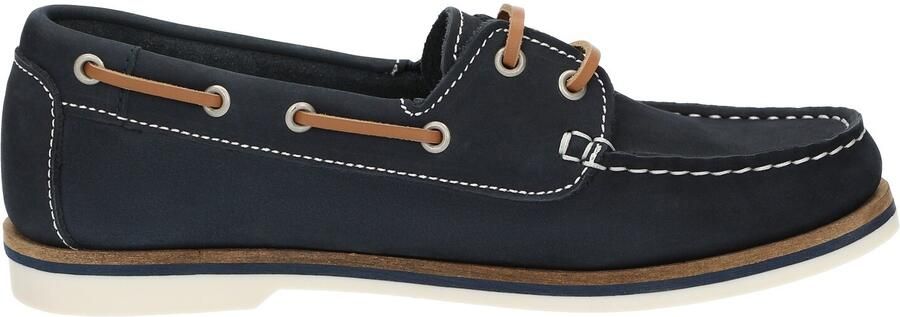 SIOUX Mocassins 'Nakimba-700' donkerblauw karamel