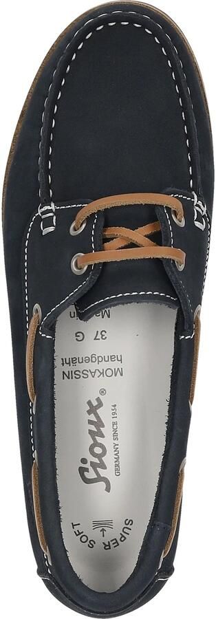 SIOUX Mocassins 'Nakimba-700' donkerblauw karamel - Foto 5