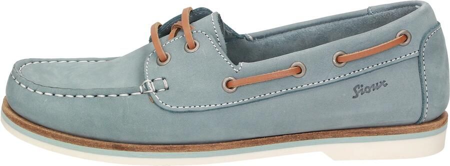 SIOUX Mocassins ' Nakimba-700 ' lichtblauw cognac - Foto 7