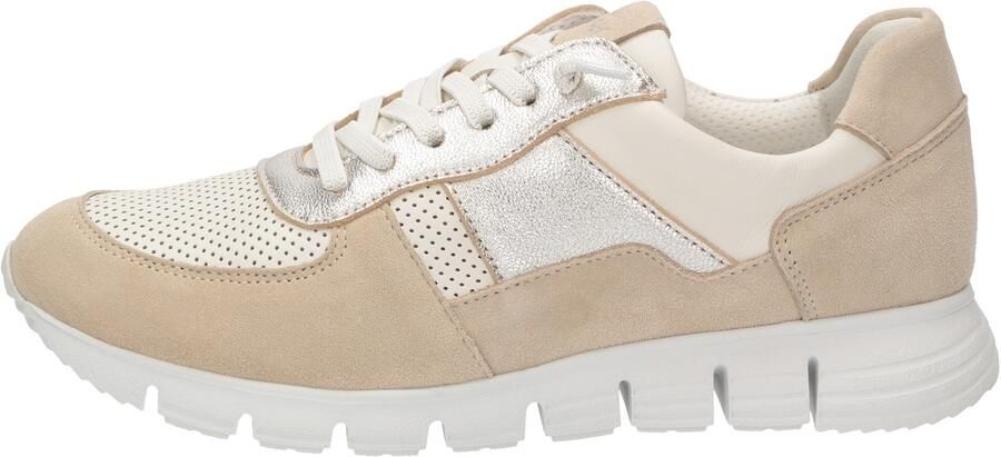 SIOUX Sneakers laag beige ivoor zilver - Foto 4