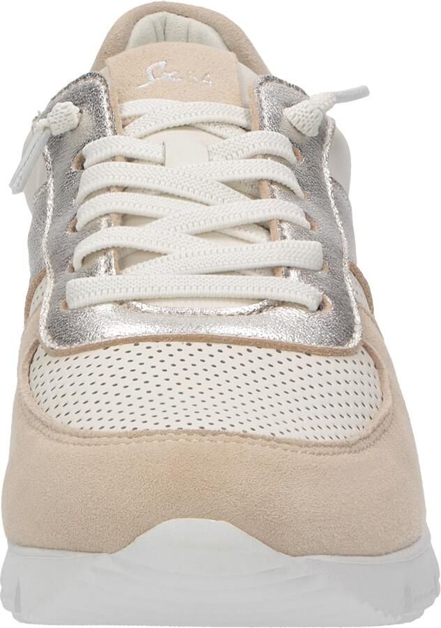SIOUX Sneakers laag beige ivoor zilver - Foto 2