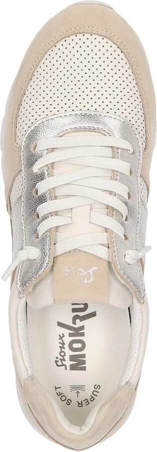 SIOUX Sneakers laag beige ivoor zilver - Foto 6