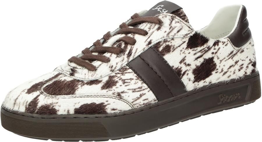 SIOUX Sneakers laag bruin wit