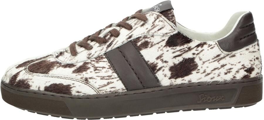SIOUX Sneakers laag bruin wit - Foto 4
