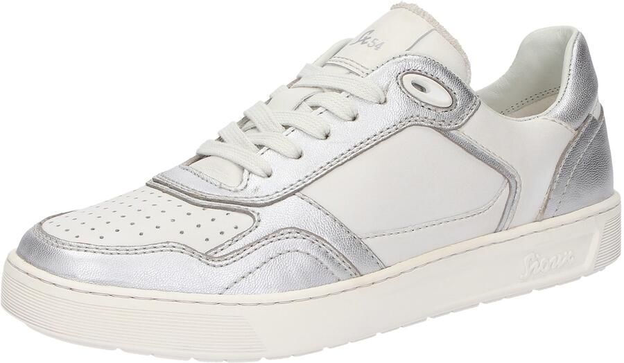 SIOUX Sneakers laag 'Maites 001' zilver wit
