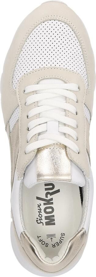 SIOUX Sneakers laag 'Mokrunner' beige zilver offwhite - Foto 7