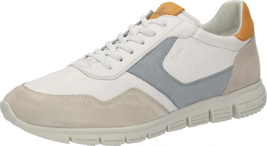 SIOUX Sneakers laag 'Mokrunner-H-019' grijs lichtgrijs oranje offwhite - Foto 3