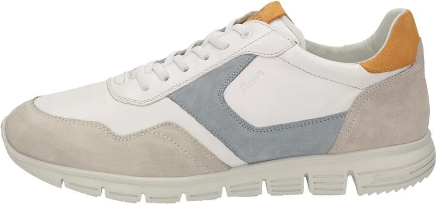 SIOUX Sneakers laag 'Mokrunner-H-019' grijs lichtgrijs oranje offwhite - Foto 6