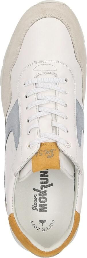 SIOUX Sneakers laag 'Mokrunner-H-019' grijs lichtgrijs oranje offwhite - Foto 8