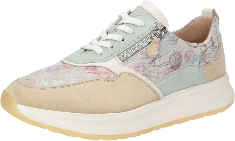SIOUX Sneakers laag 'Sunivla-702-J' beige lichtblauw lichtrood