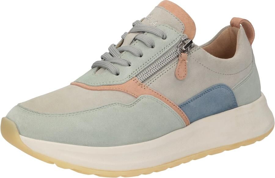 SIOUX Sneakers laag ' Sunivla-702-J ' blauw lichtgroen donkeroranje