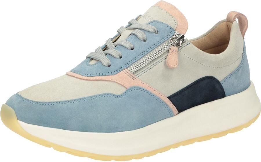SIOUX Sneakers laag 'Sunivla-702-J' lichtblauw lichtgrijs pastelroze zwart