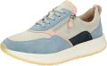 SIOUX Sneakers laag 'Sunivla-702-J' lichtblauw lichtgrijs pastelroze zwart - Pastelroze/Grijs/Roze/Zwart