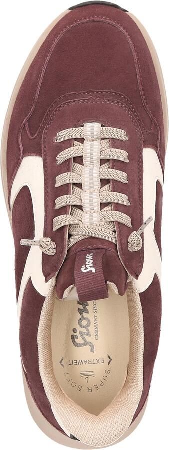 SIOUX Sneakers laag ' Sunivla-705-J ' donkerrood wit - Foto 6