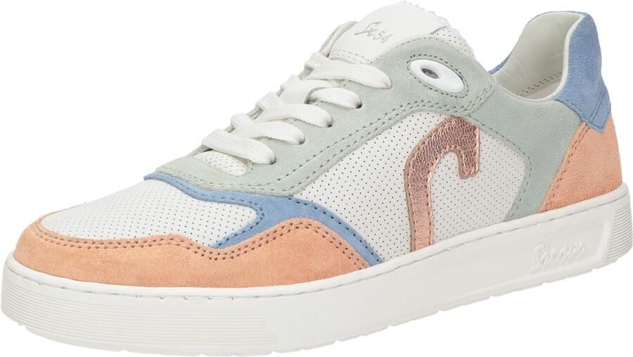 SIOUX Sneakers laag 'Tedroso' blauw lichtgrijs koraal wit