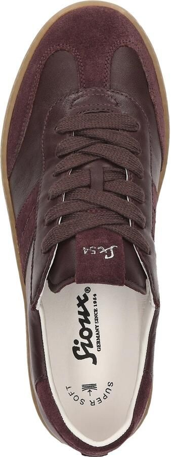 Sioux 42270 717 Sneakers Suede Aubergine Dames Aubergine - Foto 5