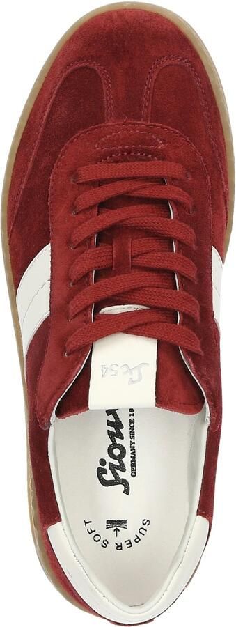 SIOUX Sneakers laag 'Tedroso-DA-717' donkerrood wit - Foto 6