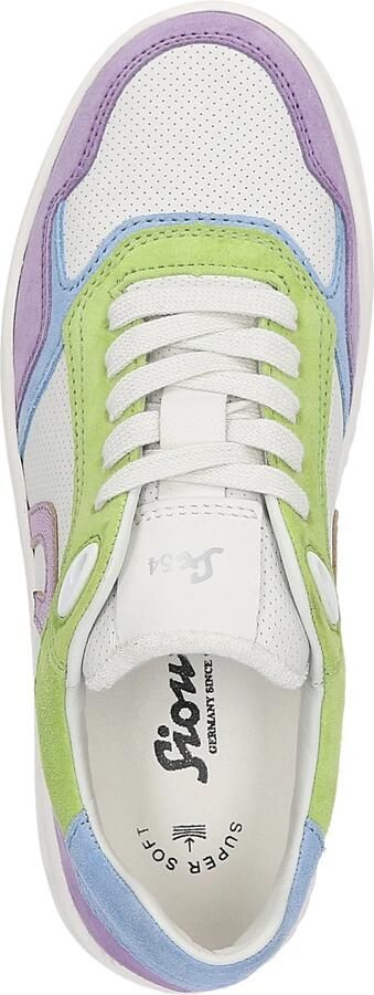 SIOUX Sneakers laag 'Tedroso' lichtblauw appel lila offwhite - Foto 9