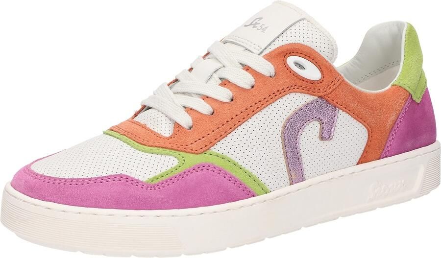 SIOUX Sneakers laag 'Tedroso' sering donkeroranje fuchsia natuurwit - Foto 6